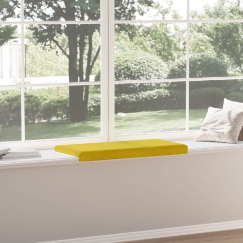 Jastučić za klupu Baršun Žuta Dubina 35 cm - Žuta 80 x 38 x 6,5 cm Cijena