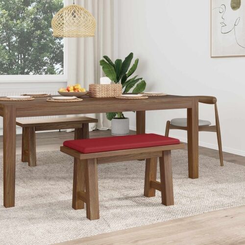 Jastučić za klupu Umjetna koža Vinska crvena Dubina 35 cm - boja crnog vina 80 x 38 x 6,5 cm Cijena