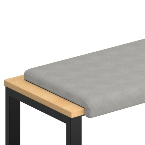 Jastučić za klupu Mikrovlakna Svjetlosiva Dubina 35 cm - Svjetlosiva 80 x 38 x 6,5 cm Cijena