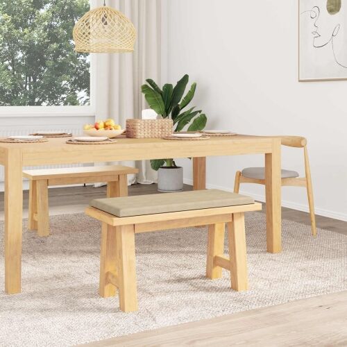 Jastučić za klupu Mikrovlakna Krem Dubina 35 cm - Krem 80 x 38 x 6,5 cm Cijena