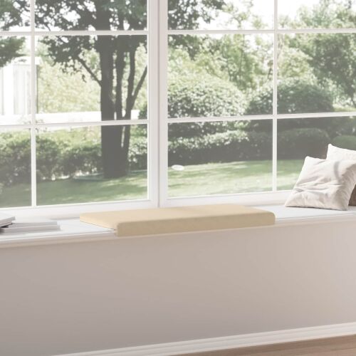 Jastučić za klupu Mikrovlakna Krem Dubina 35 cm - Krem 80 x 38 x 6,5 cm Cijena