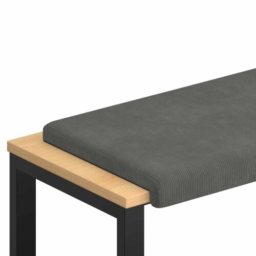 Jastučić za klupu Kord Tamnosiva Dubina 35 cm - Tamnosiva 80 x 38 x 6,5 cm Cijena