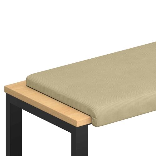 Jastučić za klupu Kord Siva zelena Dubina 35 cm - Svijetlo zelena siva 80 x 38 x 6,5 cm Cijena
