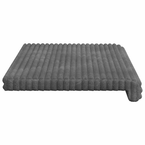 Jastučić za klupu Plišani kord Svjetlosiva Dubina 35 cm - Svjetlosiva 80 x 38 x 6,5 cm Cijena