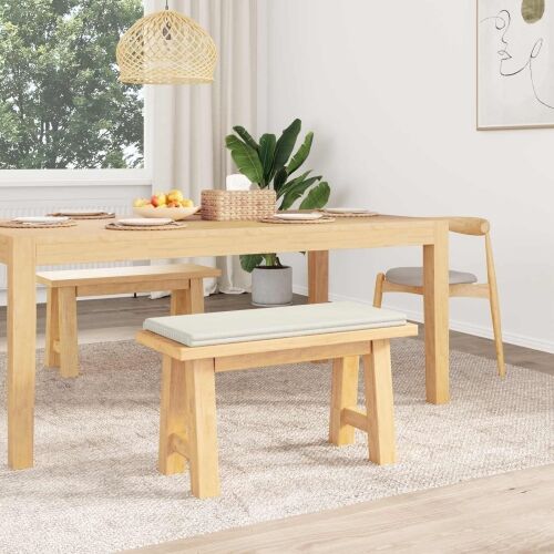 Jastučić za klupu Plišani kord Krem Dubina 35 cm - Krem 80 x 38 x 6,5 cm Cijena