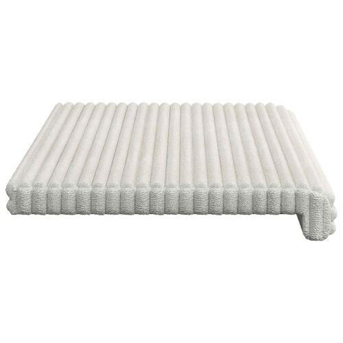 Jastučić za klupu Plišani kord Krem Dubina 35 cm - Krem 80 x 38 x 6,5 cm Cijena