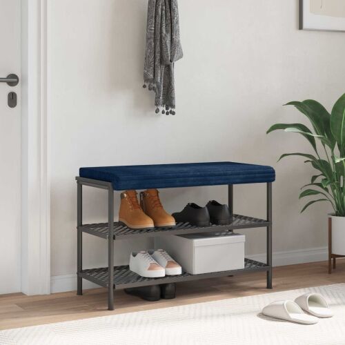 Jastučić za klupu Plišani kord Mornarsko plava Dubina 35 cm - Modra 80 x 38 x 6,5 cm Cijena