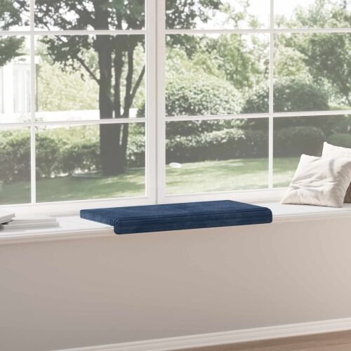 Jastučić za klupu Plišani kord Mornarsko plava Dubina 35 cm - Modra 80 x 38 x 6,5 cm Cijena