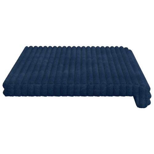 Jastučić za klupu Plišani kord Mornarsko plava Dubina 35 cm - Modra 80 x 38 x 6,5 cm Cijena