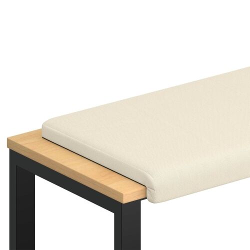 Jastučić za klupu Teksturirani baršun Krem Dubina 35 cm - Krem 80 x 38 x 6,5 cm Cijena