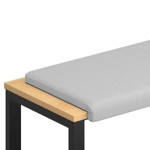 Jastučić za klupu Teksturirani baršun Svjetlosiva Dubina 35 cm - Svjetlosiva 80 x 38 x 6,5 cm Cijena