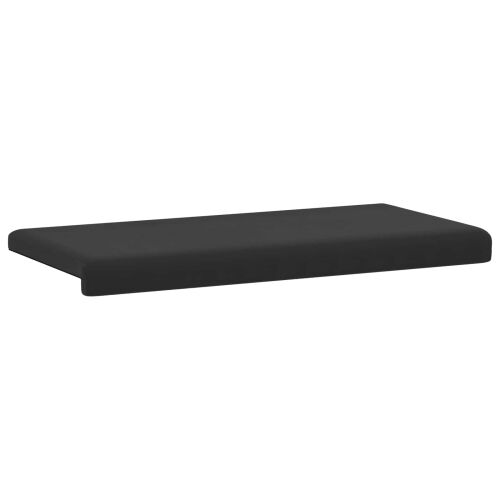 Jastučić za klupu Teksturirani baršun Crna Dubina 35 cm - Crna 80 x 38 x 6,5 cm Cijena