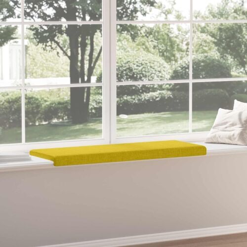 Jastučić za klupu Tkanina Svijetlo žuta Dubina 35 cm - Svjetložuta 110 x 38 x 6,5 cm Cijena