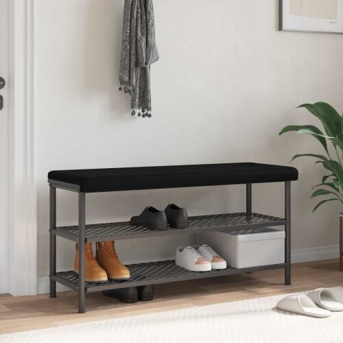 Jastučić za klupu Baršun Crna Dubina 35 cm - Crna 110 x 38 x 6,5 cm Cijena