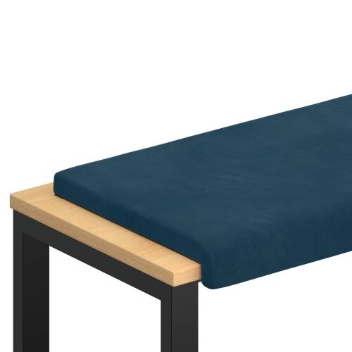 Jastučić za klupu Baršun Plava Dubina 35 cm - Plava 110 x 38 x 6,5 cm Cijena
