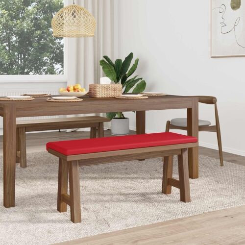 Jastučić za klupu Umjetna koža Crvena Dubina 35 cm - Crvena 110 x 38 x 6,5 cm Cijena