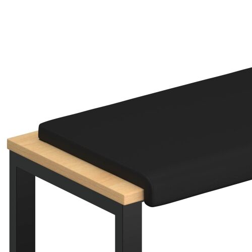 Jastučić za klupu Umjetna koža Crna Dubina 35 cm - Crna 110 x 38 x 6,5 cm Cijena