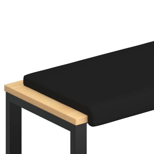 Jastučić za klupu Umjetna koža Crna Dubina 35 cm - Crna 110 x 38 x 6,5 cm Cijena