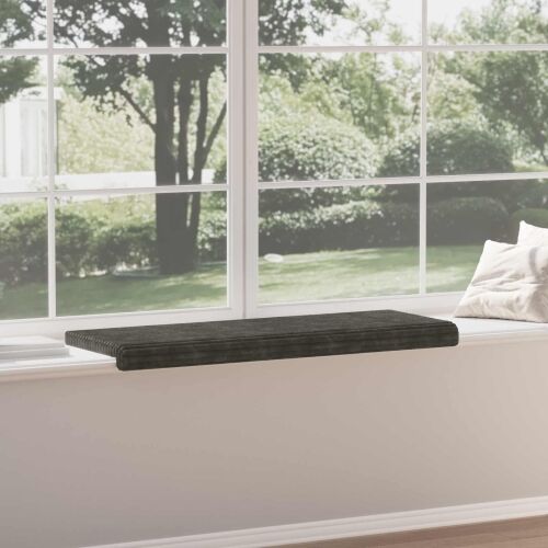 Jastučić za klupu Plišani kord Antracit Dubina 35 cm - Antracit 110 x 38 x 6,5 cm Cijena