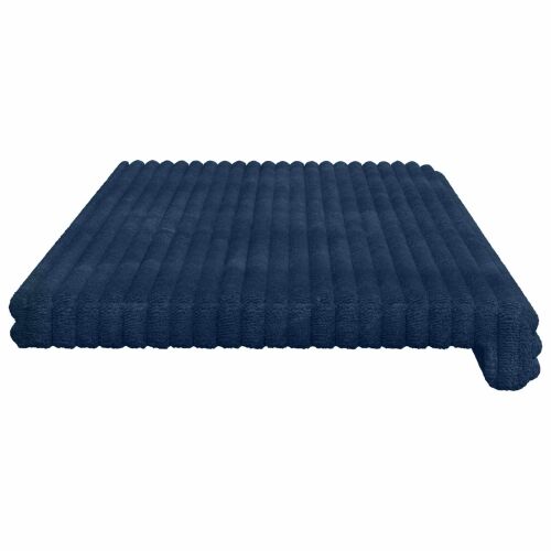 Jastučić za klupu Plišani kord Mornarsko plava Dubina 35 cm - Modra 110 x 38 x 6,5 cm Cijena