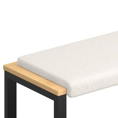 Jastučić za klupu Sherpa Tkanina Krem Dubina 35 cm - Krem 110 x 38 x 6,5 cm Cijena