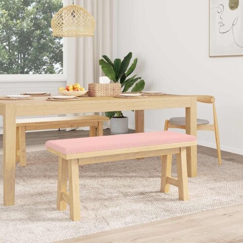 Jastučić za klupu Sherpa Tkanina Ružičasta Dubina 35 cm - Ružičasta 110 x 38 x 6,5 cm Cijena