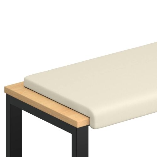 Jastučić za klupu Teksturirani baršun Krem Dubina 35 cm - Krem 110 x 38 x 6,5 cm Cijena