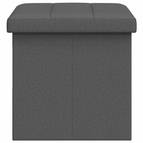 Sklopiva klupa za pohranu Svjetlosiva Laneno platno - Svjetlosiva 77 x 38 x 38 cm Cijena