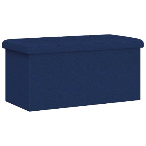 Sklopiva klupa za pohranu Plava 180 kg 80 L 77 x 38 x 38 cm - Plava 77 x 38 x 38 cm Cijena