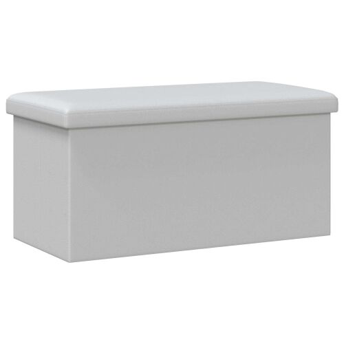 Sklopiva klupa za pohranu Bijela 180 kg 80 L 77 x 38 x 38 cm - Bijela 77 x 38 x 38 cm Cijena