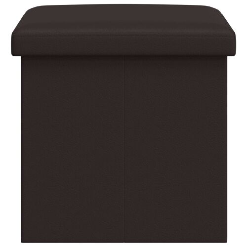 Sklopiva klupa za pohranu Smeđa 180 kg 80 L 77 x 38 x 38 cm PVC - Smeđa 77 x 38 x 38 cm Cijena