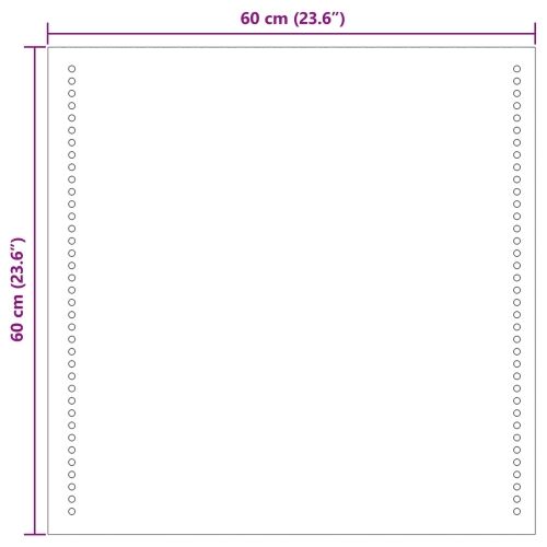 LED kupaonsko ogledalo s ogledalom *Transparent*an 60 x 60 cm - 60 x 60 cm Cijena