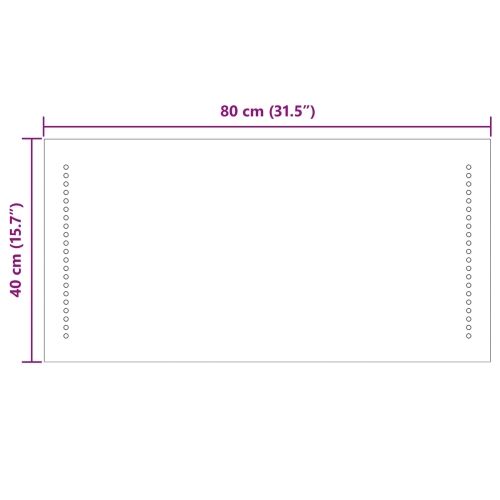 LED kupaonsko ogledalo *Transparent*an 80 x 40 cm Pravokutni - 80 x 40 cm Cijena