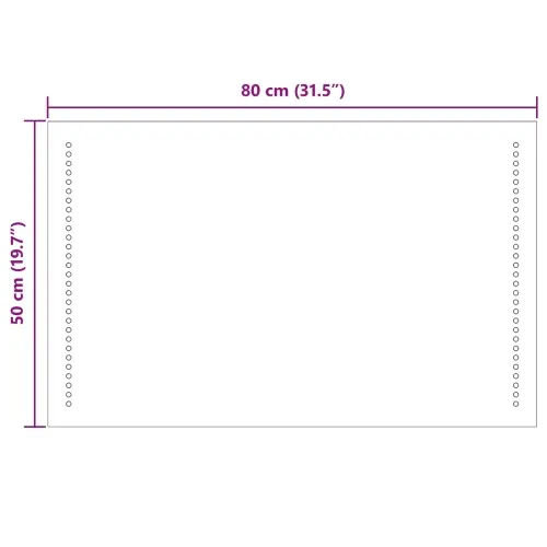 LED kupaonsko ogledalo *Transparent*an 80 x 50 cm Pravokutni - 80 x 50 cm Cijena