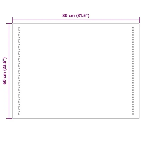 LED kupaonsko ogledalo *Transparent*an 80 x 60 cm Pravokutni - 80 x 60 cm Cijena