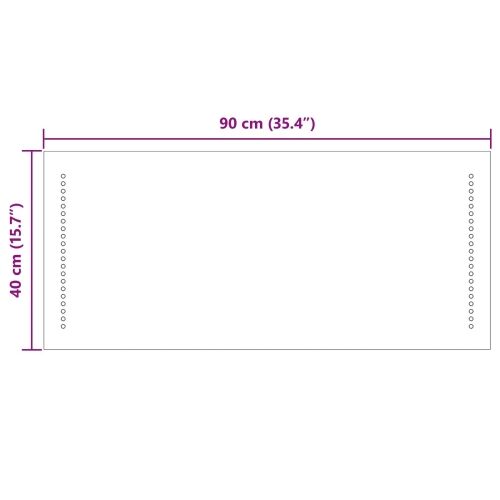 LED kupaonsko ogledalo *Transparent*an 90 x 40 cm Pravokutni - 90 x 40 cm Cijena