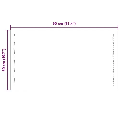 LED kupaonsko ogledalo *Transparent*an 90 x 50 cm Pravokutni - 90 x 50 cm Cijena