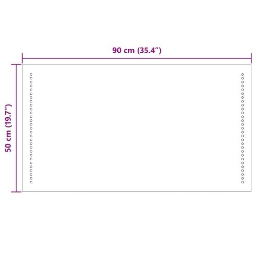 LED kupaonsko ogledalo *Transparent*an 90 x 50 cm Pravokutni - 90 x 50 cm Cijena