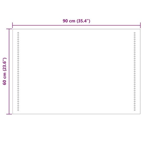 LED kupaonsko ogledalo *Transparent*an 90 x 60 cm Pravokutni - 90 x 60 cm Cijena