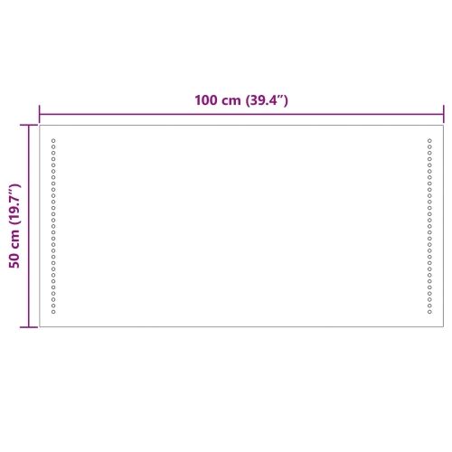 LED kupaonsko ogledalo *Transparent*an 100 x 50 cm Pravokutni - 100 x 50 cm Cijena