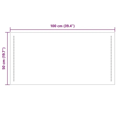 LED kupaonsko ogledalo *Transparent*an 100 x 50 cm Pravokutni - 100 x 50 cm Cijena