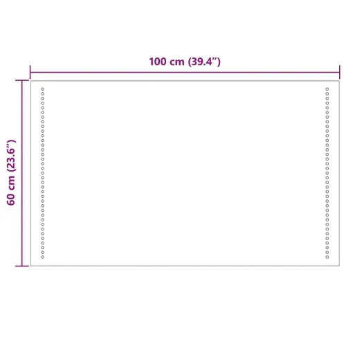 LED kupaonsko ogledalo *Transparent*an 100 x 60 cm Pravokutni - 100 x 60 cm Cijena