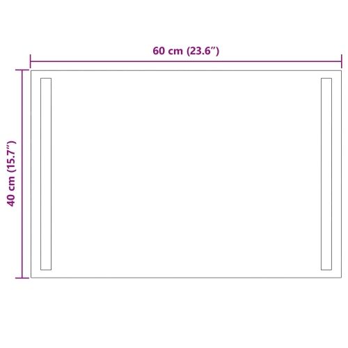 LED kupaonsko ogledalo s ogledalom *Transparent*an 60 x 40 cm - 60 x 40 cm Cijena