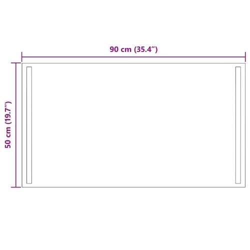 LED kupaonsko ogledalo s ogledalom *Transparent*an 90 x 50 cm - 90 x 50 cm Cijena