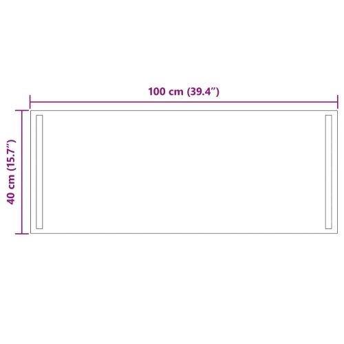 LED kupaonsko ogledalo s ogledalom *Transparent*an 100 x 40 cm - 100 x 40 cm Cijena