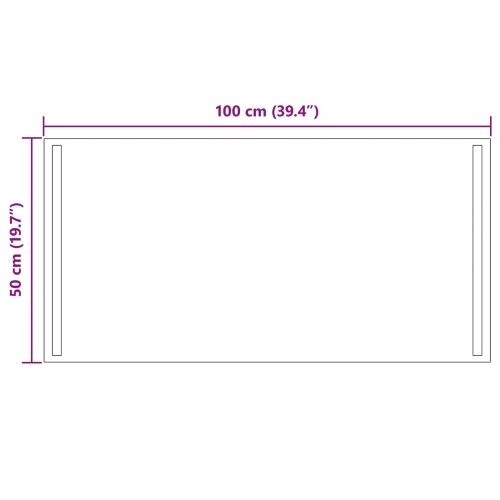 LED kupaonsko ogledalo s ogledalom *Transparent*an 100 x 50 cm - 100 x 50 cm Cijena