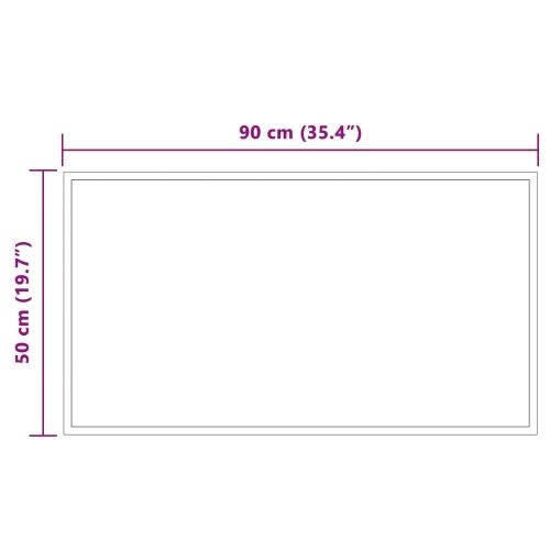 LED kupaonsko ogledalo s ogledalom *Transparent*an 90 x 50 cm - 90 x 50 cm Cijena