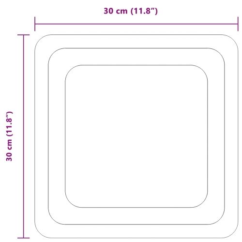 LED kupaonsko ogledalo s ogledalom *Transparent*an 30 x 30 cm - 30 x 30 cm Cijena