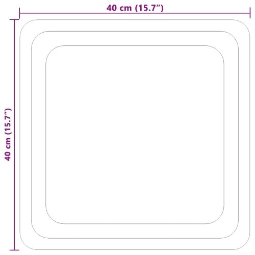 LED kupaonsko ogledalo s ogledalom *Transparent*an 40 x 40 cm - 40 x 40 cm Cijena