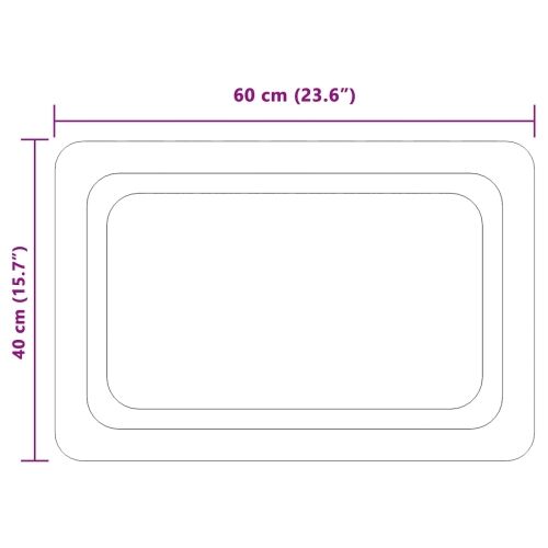 LED kupaonsko ogledalo s ogledalom *Transparent*an 60 x 40 cm - 60 x 40 cm Cijena